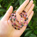 1 Strand Stretch Natural Multi-color Tourmaline Free Form Gemstone Bracelet, 5-8mm Small Beads, Length Selections: 7 inch/7.5 inch