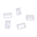25pcs Adabele Austrian Faceted Rectangle Crystal Beads #5055, Crystal Clear, 14mm x 8mm, Hole ID 1.2mm, SSRT1401