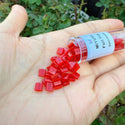 10g Miyuki Full Tila Square Seed Beads 5x5mm, Transparent Light Fire Red TL140