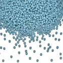 25g Miyuki Rocaille 11/0 Round Seed Bead Duracoat Opaque Moody Blue RR-4479