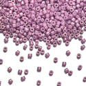 7.5g Miyuki Delica 11/0 Seed Beads, Opaque Gold Luster Dark Orchid DB253