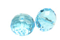 24pcs Adabele Austrian Faceted Rondelle Crystal Beads #5040, Aquamarine (Blue), Size Selections: 6x4mm, 8x6mm, 10x8mm