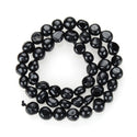 Natural Black Tourmaline Gemstone Oval Tumbled Pebble Beads, Irregular, 5mm to 9mm, Hole ID 1mm, 15 Inch/1 Strand, GZ12-46