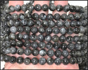 Natural Larvikite "Black Labradorite" Gemstone Round Beads, 1 Strand/15 Inch, Size Selections: 4mm/6mm/8mm/10mm