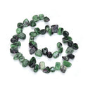 Natural Ruby Zoisite Gemstone Petal Keishi Beads, Irregular, 10mm-20mm, Hole ID 1mm, 1 Strand/15 Inch, GZ6-13