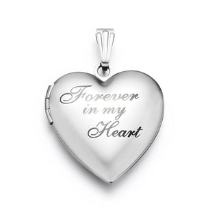 5pcs 316 Surgical Stainless Steel Living Memory Floating Lockets "Forever in My Heart", 20mm Heart Waterproof Pendants, MP-B2