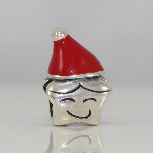 1pc Solid 925 Sterling Silver Wish Star Bead Charm, Compatible with Pandora All Other Charm Bracelet, EC500
