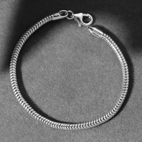 5pcs 304 Stainless Steel 3mm Snake Chain Bracelets, Tarnish Resistant, Size Selections: 6.5 Inch/7 Inch/7.5 Inch/8 Inch/8.5 Inch
