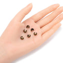 100pcs Crimp Bead Knot Covers, Crimp End Caps, Antique Bronze Plated Brass, Size Selection: 3mm/4mm/5mm/6mm
