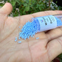 7.5g Miyuki Delica 11/0 Seed Beads, Opaque Matte Agate Blue DB1587