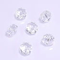 25pcs Adabele Austrian Faceted Donut Rondelle Crystal Beads #5045, Crystal Clear, 8mm x 5mm, Hole ID 1.2mm, SSO-801