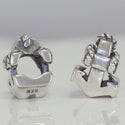 1pc Solid 925 Sterling Silver Sea Anchor Faith Strength Stability Bead Charm, Compatible with Pandora All Other Charm Bracelet, EC388