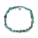 1 Strand Stretch Natural Chrysocolla Free Form Gemstone Bracelet, 5-8mm Small Beads, Length Selections: 7 inch/7.5 inch
