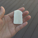 1pc Beautiful Eagle Goddess Hand Carved White Buffalo Bone Drop Pendant, Symbol of Strength Prosperity Pendant, with Sterling Silver Bail, 2.2 Inch, BP-73