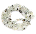 Natural Green Prehnite Crystal Gemstone Chip Beads, Free Form, 5mm-8mm, Hole ID 1mm, 1 Strand/31 Inch, GZ1-4