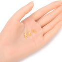 5pcs 925 Sterling Silver S Hooks Clasps, Real 18K Yellow Gold Plated, Size Selections: 12mm/15mm