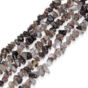 Natural Smoky Quartz Gemstones Chip Beads, Free Form, 5mm-8mm, Hole ID 1mm, 1 Strand/31 Inch, GZ1-18