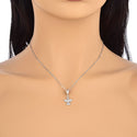 1pc Real 925 Sterling Silver Winged Angel Religious Cubic Zirconia CZ Charm Pendant, Compatible with Pandora All Other Charm Bracelet, EC7-D3