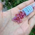 10g Miyuki Full Tila Square Seed Beads 5x5mm Matte Rainbow Light Fire Red TL-140FR