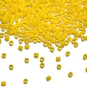 7.5g Miyuki Delica 11/0 Seed Beads, Opaque Canary Yellow DB1132