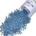 7.5g Miyuki Delica 11/0 Seed Beads, Translucent Luminous Dusk Blue DB2054