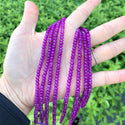 Natural Amethyst Purple Quartz Gemstone Faceted Rondelle Beads, 4x2mm/Small, Hole ID 0.9mm, 14 Inch/1 Strand, GH1R-11