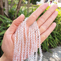 250pcs Creative Club Faceted Bicone Crystal Glass Beads, Crystal Clear, 6mm (0.24 Inch), Hole ID 1mm, CCB601