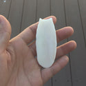 1pc Beautiful Brave Husky Goddess Hand Carved White Buffalo Bone Drop Pendant, Symbol of Strength Prosperity Pendant, with Sterling Silver Bail, 2.8 Inch, BP-76