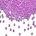 30g Miyuki Delica 11/0 Seed Beads, Luminous Purple Plum Crazy DB2038