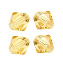 100pcs Adabele Austrian Faceted Bicone Crystal Beads #5301, Golden Champagne, Size Selections: 3mm/4mm/5mm/6mm