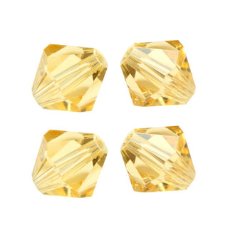 50pcs Adabele Austrian Faceted Bicone Crystal Beads #5301, Golden Champagne, Size Selections: 6mm/8mm/10mm
