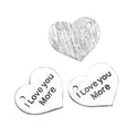 20pcs I Love You More Heart Charms, 25.5mm Large One Sided Heart Drop Pendants, Antique Silver, MC-D31
