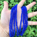 200pcs Creative Club Faceted Flat Bicone Rondelle Crystal Glass Beads #5305, Sapphire Blue, 6x4mm Small, Hole ID 1mm, CC3R613