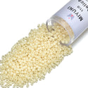 30g Miyuki Delica 11/0 Seed Beads, Opaque Dark Cream (Ivory) DB732