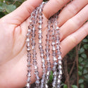 250pcs Creative Club Faceted Bicone Crystal Glass Beads, Silver Champagne, 6mm (0.24 Inch), Hole ID 1mm, CCB629