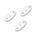 20pcs Sterling Silver Oval Chain End Tab, QualityTags, 7x4mm, Small, SS328-1