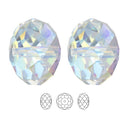 24pcs Adabele Austrian Faceted Rondelle Crystal Beads #5040, Crystal Clear AB, Size Selections: 6x4mm, 8x6mm, 10x8mm