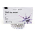 100pcs Genuine Preciosa MAXIMA Chaton Rose Round Flat Back Crystal Rhinestone, Foil Back, Crystal AB, SS9, 2.5-2.7mm, Prm-S92