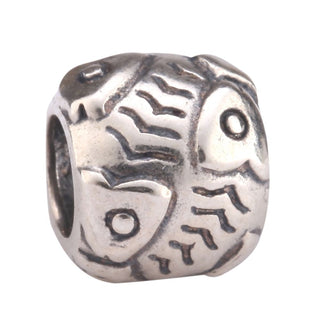 Real Solid Sterling Silver Fish Charm Symbol of Abundance Bead, Compatible with Pandora All...