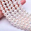 14 Inch Natural AAAA+ Grade High Luster Round Pearl Beads, White Cultured Freshwater Pearls, 4-5mm, Hole ID 0.7mm, FPX-45