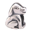 Cute Real Solid Sterling Silver Dog Charm Bead, Compatible with Pandora All Other Charm Bracelets