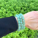 1 Strand Stretch Natural Green Aventurine Beaded Gemstone Bracelet, 10mm Bead, Length Selections: 7 inch/7.5 inch/8 inch/8.5 inch