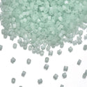 7.5g Miyuki Delica 11/0 Seed Beads, Opague Mint Green Silk Satin DB828 1
