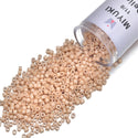30g Miyuki Delica 11/0 Seed Beads, Opaque Gold Tan Luster DB208