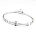 Solid 925 Sterling Silver Hugs Kisses Charm XO Bead Charm