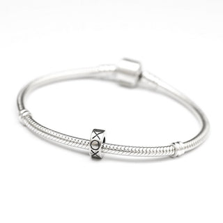 Solid 925 Sterling Silver Hugs Kisses Charm XO Bead Charm