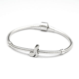 Solid 925 Sterling Silver Music Note Charm Music Lover Bead