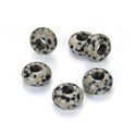 10pcs Natural Dalmatian Jasper Gemstone Donut Rondelle Beads,14x8mm, Hole ID 5.6mm, GW-A9