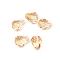 24pcs Adabele Austrian Faceted Teardrop Crystal Beads #5500, Light Peach Pink, 8mm x 6mm, Hole ID 1mm, SST-818