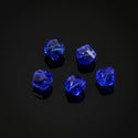 24pcs Adabele Austrian Faceted Helix Spiral Irregular Crystal Beads #5020, Sapphire Blue, 6mm, Hole ID 1mm, SSH-613